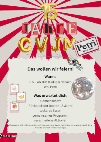 15 Jahre CVJM Petri